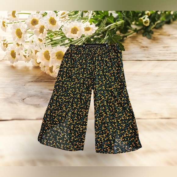Curations wide legs pants Size 1XP 100% ViscosesLemons 🍋 Vibrantmaternity pants - Picture 5 of 16